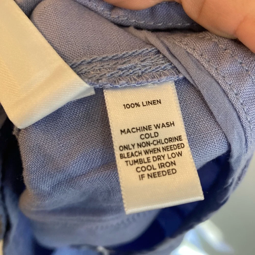 LOFT NWT purple linen shorts size 12 - Picture 4 of 4